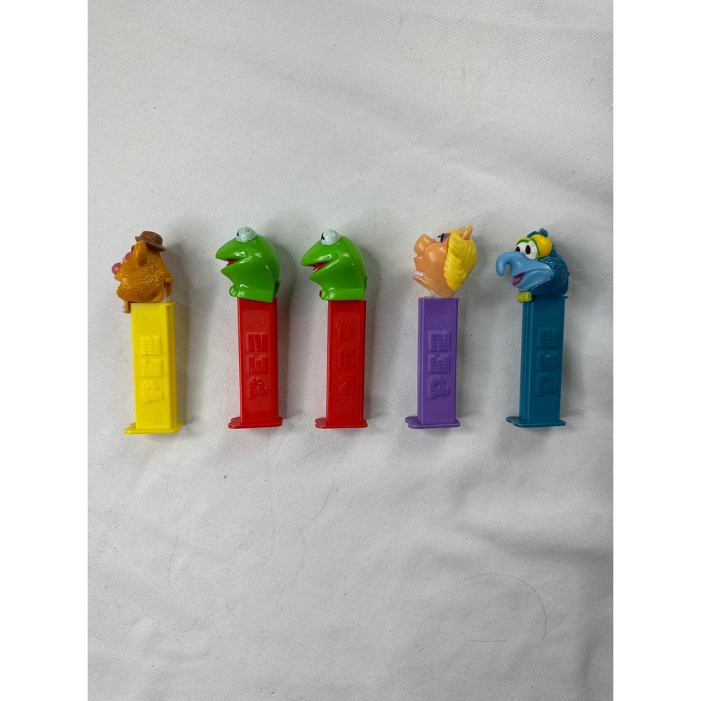 Vintage Muppets PEZ Dispenser Lot of 5 Kermit Miss Piggy Gonzo Fozzie Bear 1991 - Picture 4 of 11